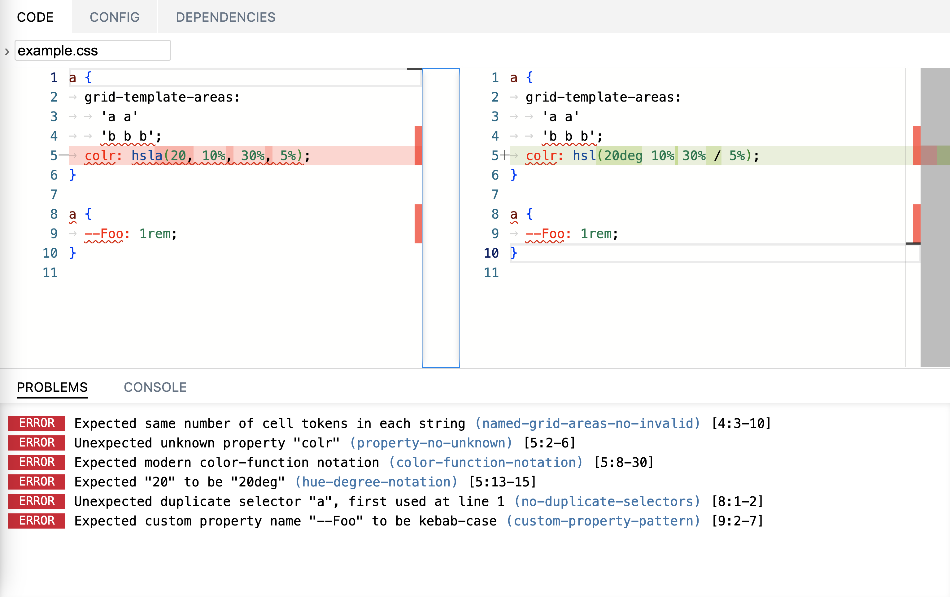 Stylelint Playground